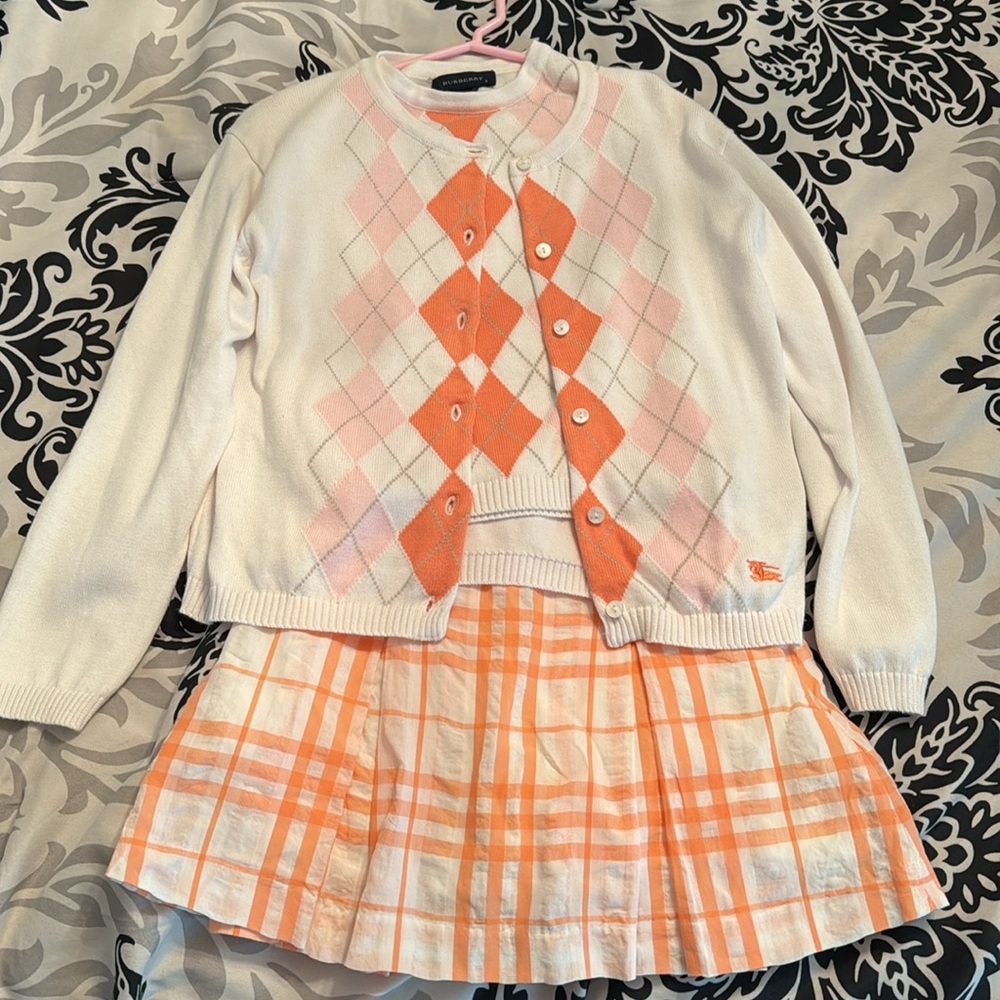 Burberry 3 Piece Set: Girls Size 8
